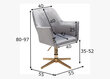 Biuro kėdė Sky, pilka kaina ir informacija | Biuro kėdės | pigu.lt