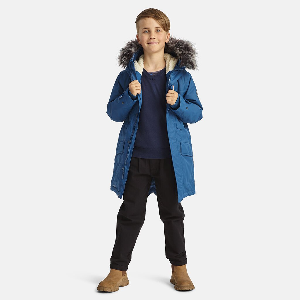 Huppa žieminė striukė berniukams DAVID, jūros mėlynos kaina ir informacija | Žiemos drabužiai vaikams | pigu.lt