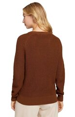 Moteriškas megztas megztinis, rudas 907164554 kaina ir informacija | Megztiniai moterims | pigu.lt