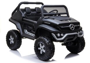 Vaikiškas elektrinis visureigis Mercedes Unimog 4 x 4, juodas kaina ir informacija | Elektromobiliai vaikams | pigu.lt