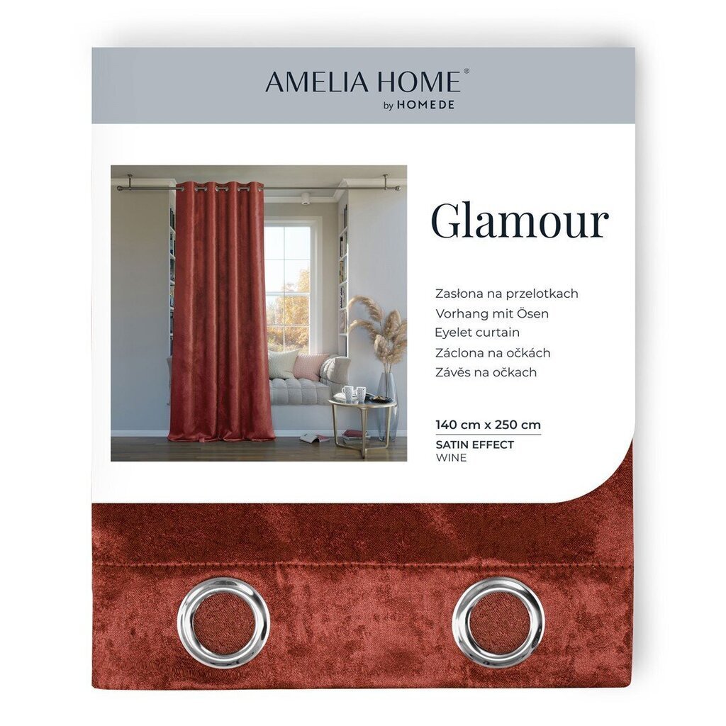AmeliaHome šviesos nepraleidžianti užuolaida Glamour цена и информация | Užuolaidos | pigu.lt