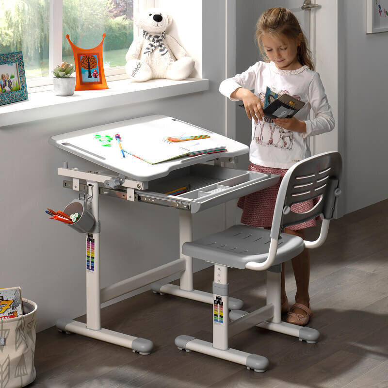 Staliuko ir kėdutės komplektas Aatrium Comfortline, baltas kaina ir informacija | Vaikiškos kėdutės ir staliukai | pigu.lt