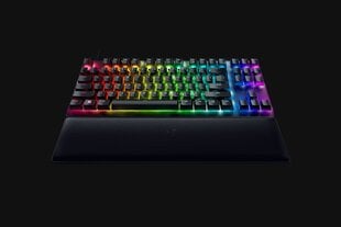 Razer Huntsman V2 Tenkeyless  Optical Gaming Keyboard  RGB LED light  Nordic  Black  Wired  Clicky Purple Switch kaina ir informacija | Klaviatūros | pigu.lt