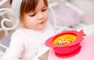 Prilimpantis silikoninis dubenėlis / Žuvytės formos цена и информация | Детская посуда, контейнеры для молока и еды | pigu.lt