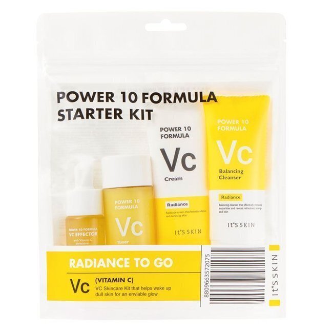 Veido priežiūros rinkinys It's Skin Power 10 Formula: Toner 12ml + Effector 52ml +Cream 35ml+ Ballancing Cleanser 35ml kaina ir informacija | Veido kremai | pigu.lt