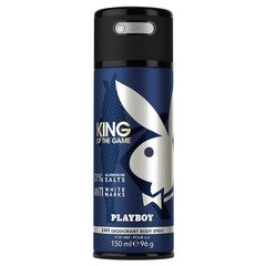 Purškiamas dezodorantas Playboy King Of The Game vyrams, 150 ml kaina ir informacija | Dezodorantai | pigu.lt