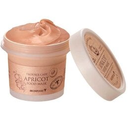 Valomoji ir raminanti kaukė su persikų ekstraktu Skinfood Apricot Food Mask, 120g kaina ir informacija | Veido kaukės, paakių kaukės | pigu.lt