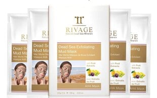 Отшелушивающая маска для лица с грязью «Мертвого моря» Rivage, 25 г x 4 цена и информация | Маски для лица, патчи для глаз | pigu.lt