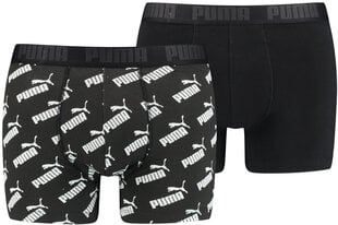 Hижнее белье Puma Men Aop Boxer Black, 935054 01/S цена и информация | Мужские трусы | pigu.lt