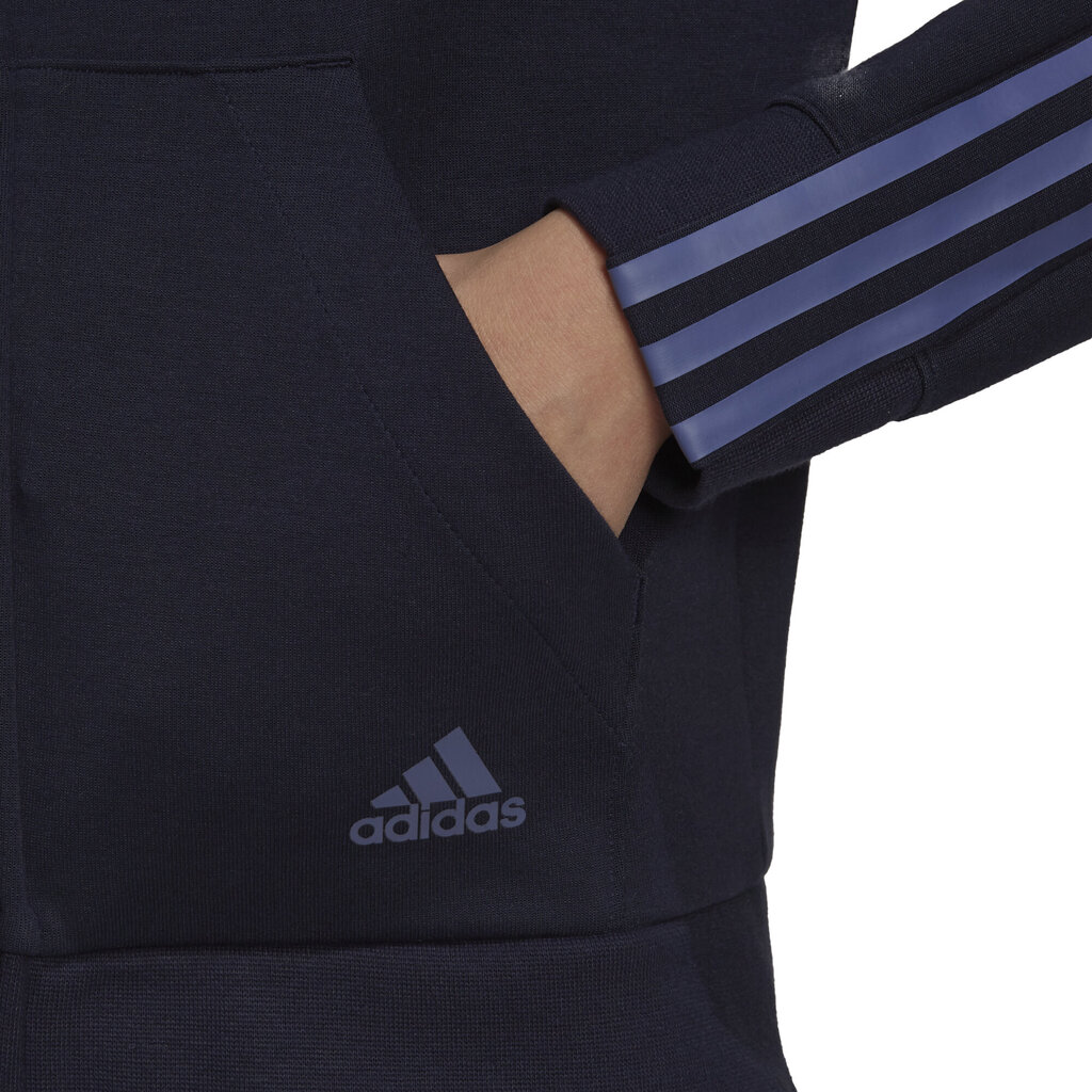 Džemperis moterims Adidas W Dk Fz Hoodie Blue H07805, mėlynas цена и информация | Džemperiai moterims | pigu.lt