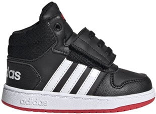 Sportiniai bateliai vaikams Adidas Hoops Mid 2.0 I Black FY9291, juodi kaina ir informacija | Sportiniai batai vaikams | pigu.lt