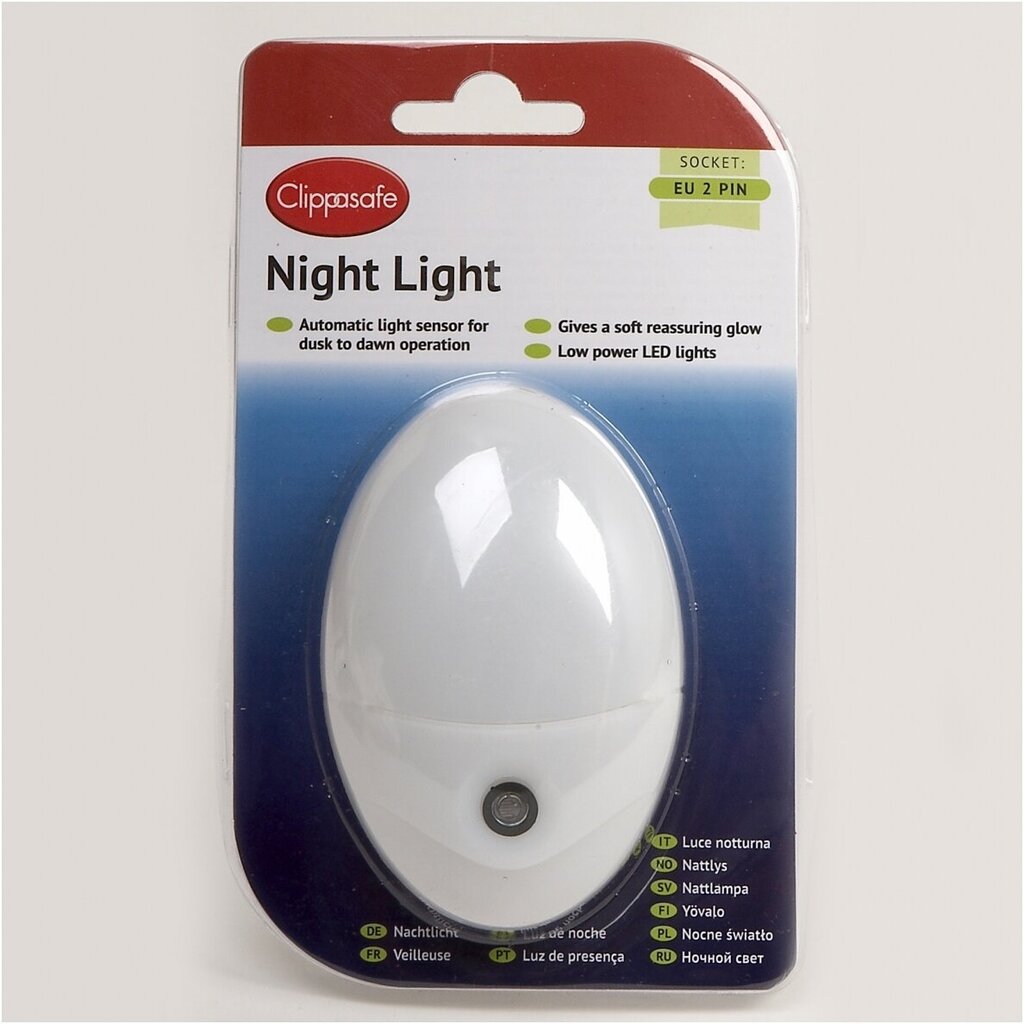 Naktinė lemputė su jutikliu Clippasafe kaina ir informacija | Saugos varteliai, apsaugos | pigu.lt