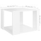 Kavos staliukas, 40x40x30 cm, baltas kaina ir informacija | Kavos staliukai | pigu.lt