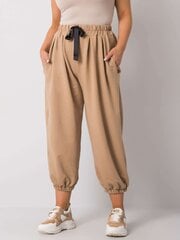 Расклешенные брюки для женщин, коричневые цена и информация | Брюки | pigu.lt