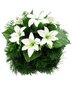 Dirbtinių gėlių vainikas su lelijomis kaina ir informacija | Dirbtinės gėlės | pigu.lt