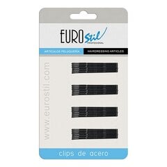 Клип Eurostil 5 cm Чёрный ондуляторное (24 pcs) цена и информация | Аксессуары для волос | pigu.lt