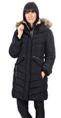 Tom Tailor moteriška žieminė ilga striukė 907164671, juoda kaina ir informacija | Striukės moterims | pigu.lt