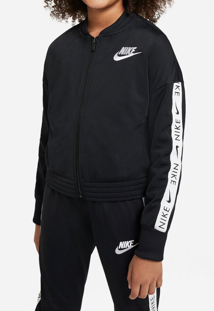 Nike laisvalaikio komplektas mergaitėms NSW TRK Suit Tricot, juodas kaina ir informacija | Komplektai mergaitėms | pigu.lt