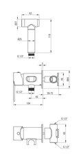 Deante bidė dušelis Agawa BQG 034M, chrome цена и информация | Смесители | pigu.lt