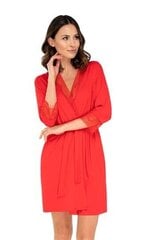 Атласный халат-пеньюар для женщин Babella Allison, красный цена и информация | Женские халаты | pigu.lt