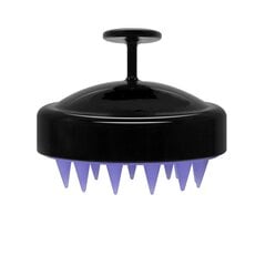 Силиконовая щетка для волос - массажер для головы Amalfis, цвет черный цена и информация | Расчески, щетки для волос, ножницы | pigu.lt