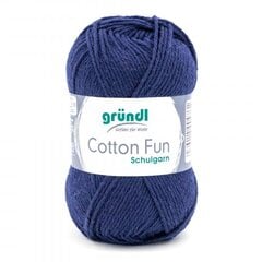 Пряжа GRÜNDL Cotton Fun 11, 50 г, 115 м цена и информация | Принадлежности для вязания | pigu.lt