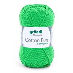 Пряжа GRÜNDL Cotton Fun 12, 50 г, 115 м цена и информация | Принадлежности для вязания | pigu.lt