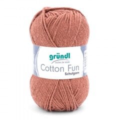 Пряжа GRÜNDL Cotton Fun 14, 50 г, 115 м цена и информация | Принадлежности для вязания | pigu.lt