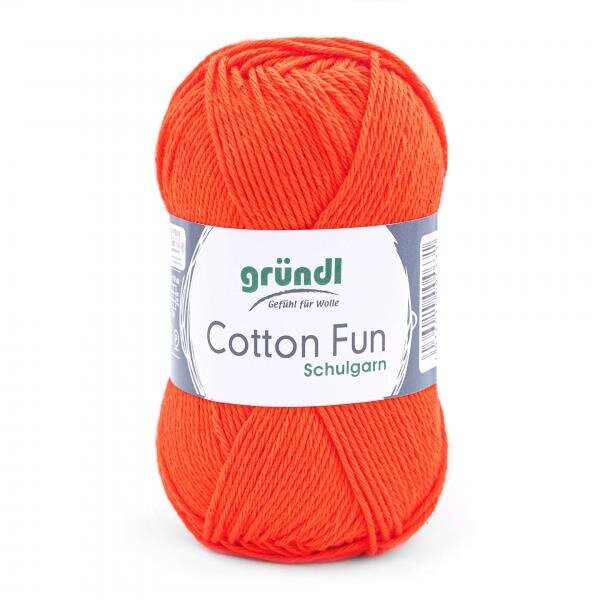Siūlai GRÜNDL Cotton Fun 18, 50 g, 115 m. kaina ir informacija | Mezgimui | pigu.lt