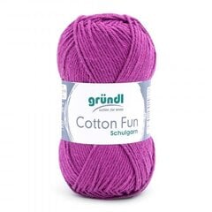 Пряжа GRÜNDL Cotton Fun 21, 50 г, 115 м. цена и информация | Принадлежности для вязания | pigu.lt