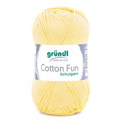 Пряжа GRÜNDL Cotton Fun 22, 50 г, 115 м цена и информация | Принадлежности для вязания | pigu.lt