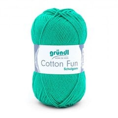 Пряжа GRÜNDL Cotton Fun 26, 50 г, 115 м цена и информация | Принадлежности для вязания | pigu.lt