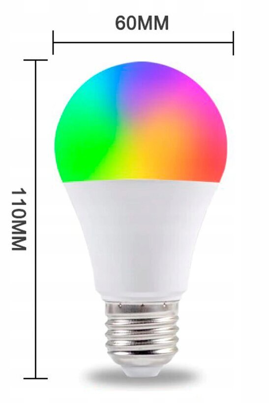 RGB LED lemputė 12W E27 su pulteliu , disko lempa kaina ir informacija | Dekoracijos šventėms | pigu.lt