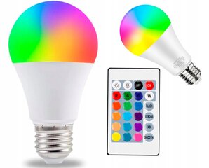 RGB LED lemputė 12W E27 su pulteliu , disko lempa kaina ir informacija | Dekoracijos šventėms | pigu.lt