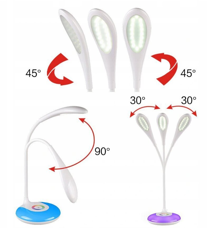 Stalinis LED 256 spalvų RGB šviestuvas kaina ir informacija | Staliniai šviestuvai | pigu.lt