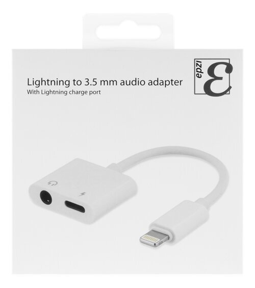 Adapteris Epzi Lightning/3.5 mm kaina ir informacija | Adapteriai, USB šakotuvai | pigu.lt