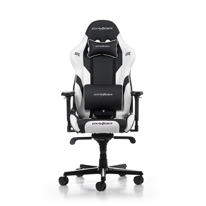 Žaidimų kėdė DX Racer Gladiator G001-NW, juoda/balta kaina ir informacija | Biuro kėdės | pigu.lt