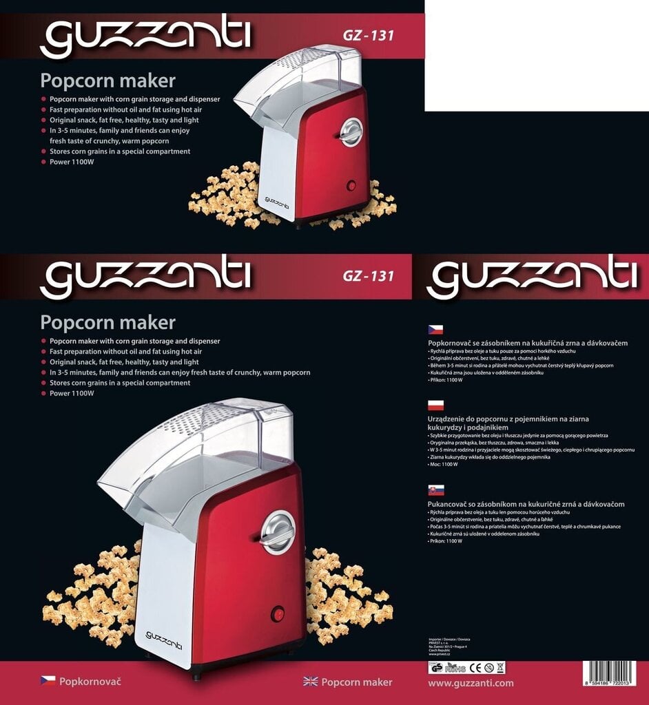 Guzzanti GZ-131 цена и информация | Išskirtiniai maisto gaminimo prietaisai | pigu.lt