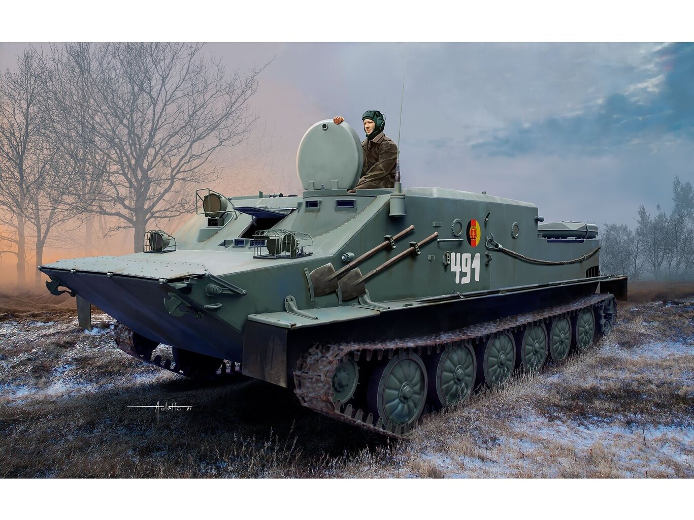 Konstruktorius - BTR-50PK, 1/72, 03313 kaina ir informacija | Konstruktoriai ir kaladėlės | pigu.lt