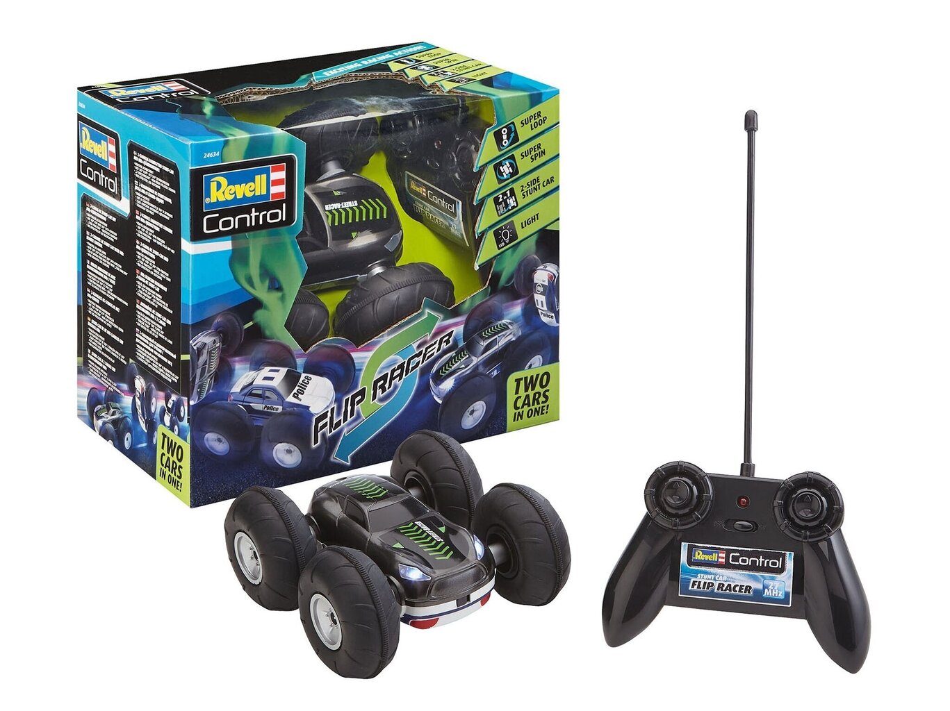Radijo bangomis valdomas Stunt Car "FlipRacer" RC, 24634 цена и информация | Žaislai berniukams | pigu.lt