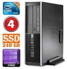 HP 8100 Elite SFF i5-650 4GB 240SSD DVD WIN10Pro [refurbished] цена и информация | Stacionarūs kompiuteriai | pigu.lt