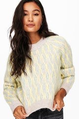 Megztinis moterims Only 15236005FROSTYGREEN, geltonas kaina ir informacija | Megztiniai moterims | pigu.lt