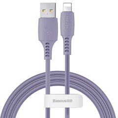 Цветной кабель Baseus USB/Lightning 2.4A, 1.2 м, фиолетовый (CALDC-05) цена и информация | Кабели для телефонов | pigu.lt