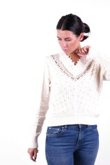 Megztinis moterims Marielove HPG958024BBEIGE, baltas kaina ir informacija | Megztiniai moterims | pigu.lt
