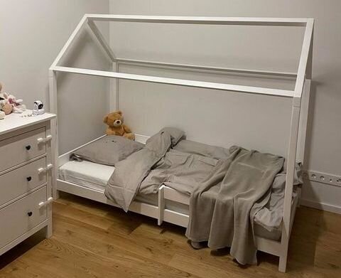 Vaikiška lova namelis SOFIHOUSE 160x80 BALTA kaina ir informacija | Vaikiškos lovos | pigu.lt