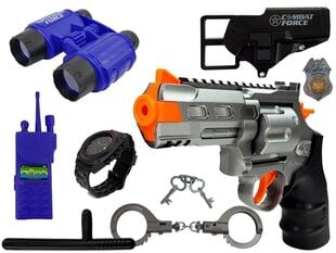 Policininko rinkinys su pistoletu, antrankiais ir kitais priedais цена и информация | Игрушки для мальчиков | pigu.lt