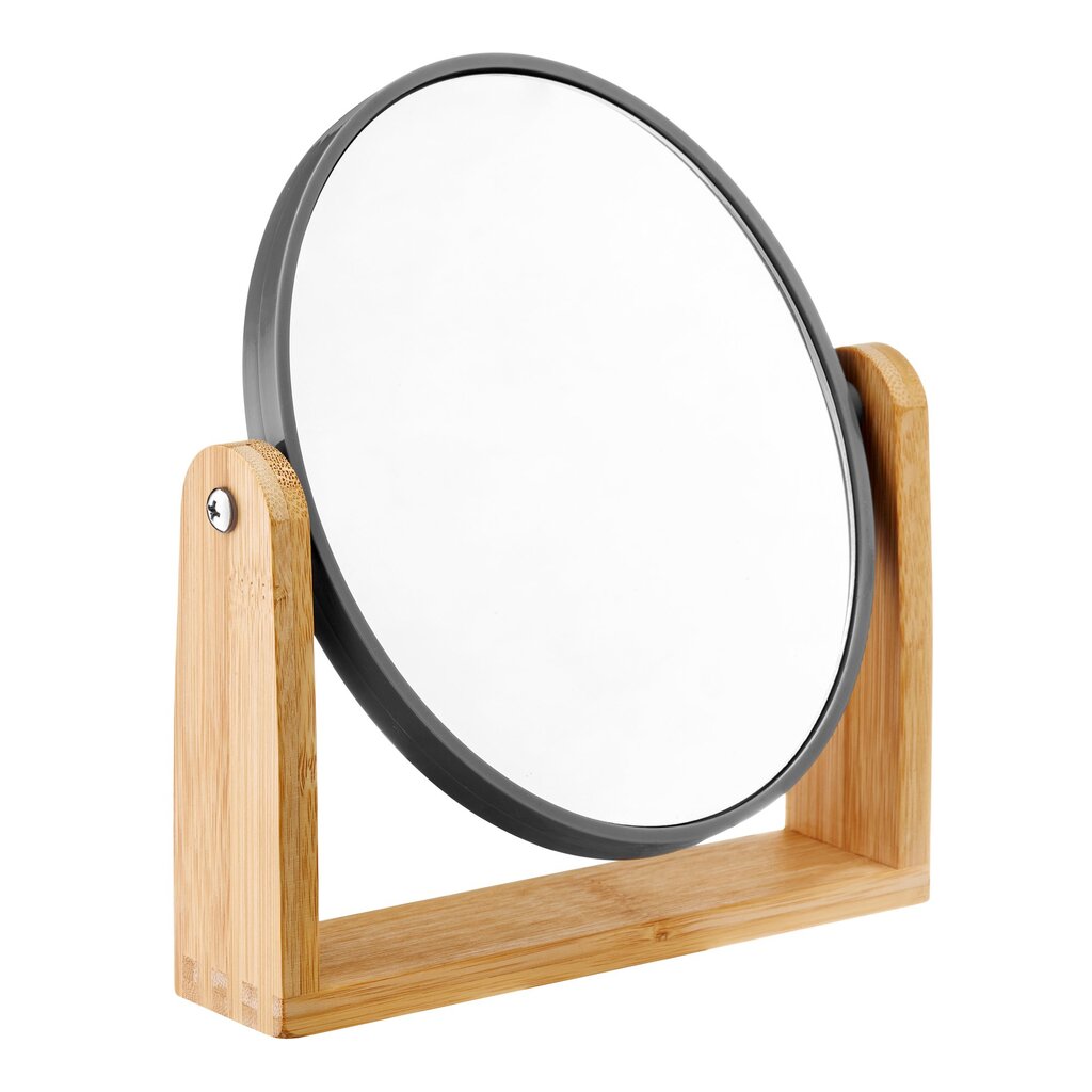 Jotta ovalus veidrodis su bambukiniu stovu kaina ir informacija | Veidrodžiai | pigu.lt