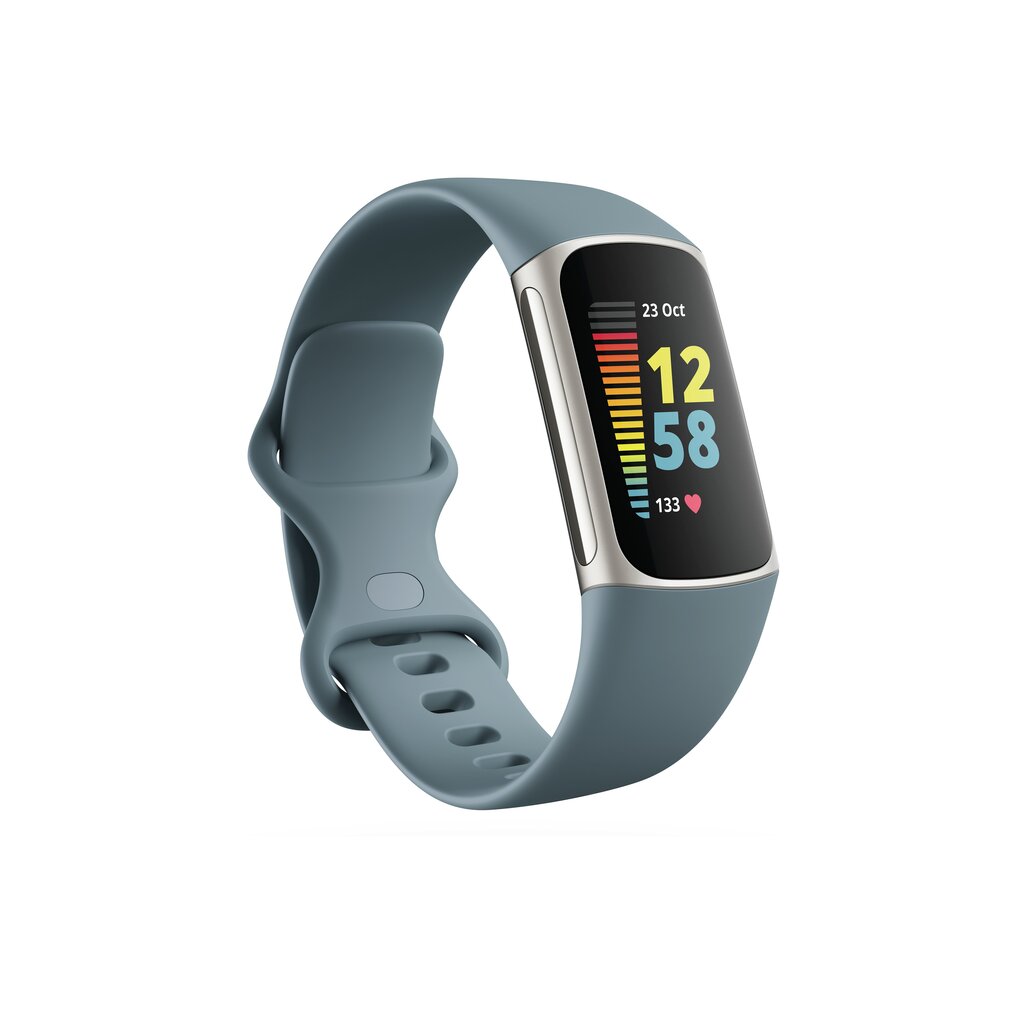 Fitbit Charge 5 Steel Blue/Platinum kaina ir informacija | Išmaniosios apyrankės (fitness tracker) | pigu.lt