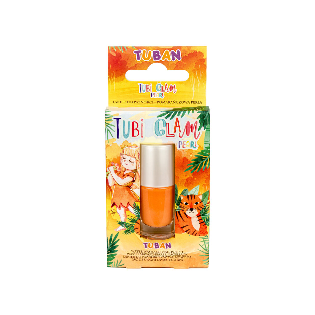 Nagų lakas vaikams - Tubi Glam - Oranžinis Perlas - 5ml, Tuban TU3463 kaina ir informacija | Kosmetika vaikams ir mamoms | pigu.lt