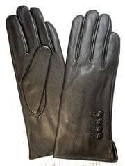Женские кожаные перчатки, черные цена и информация | Женские перчатки | pigu.lt